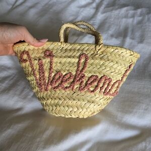 Weekend Straw Tote Bag